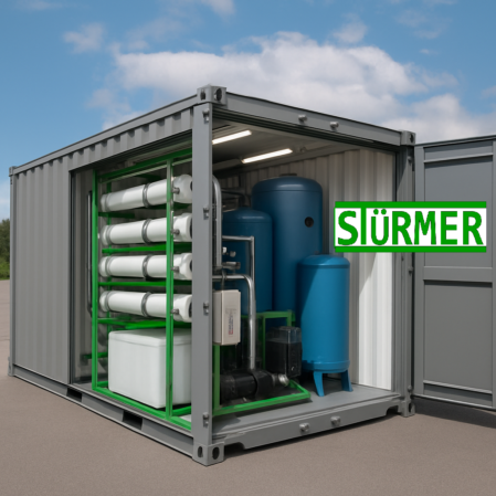 Schematische Darstellung einer RO 2dWeichwasseranlage