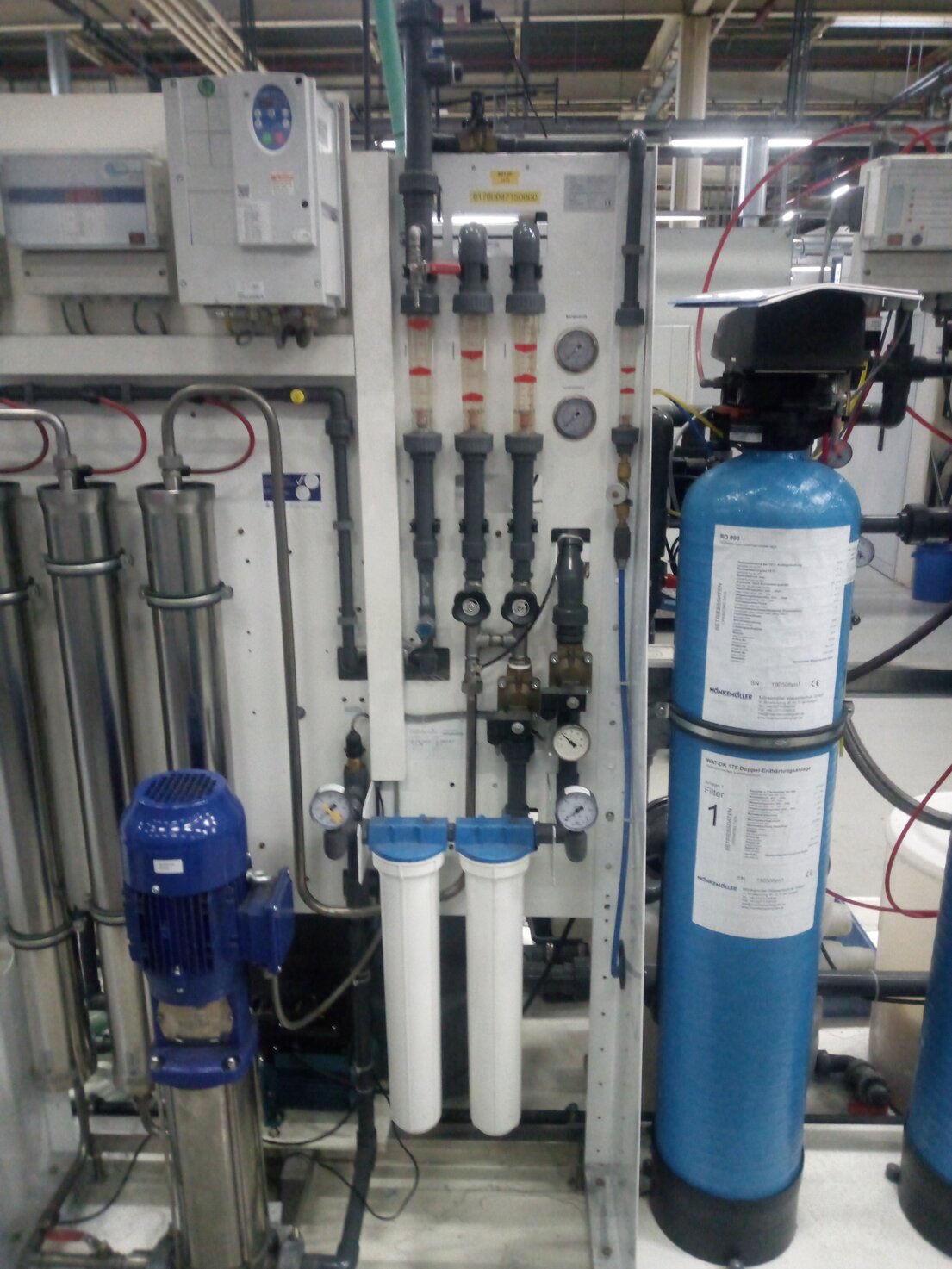 Pilotversuchsaufbau im Labor